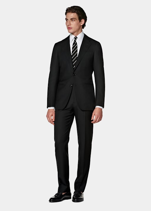 Black Tailored Fit Havana Suit