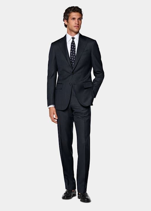 Navy Tailored Fit Havana Suit