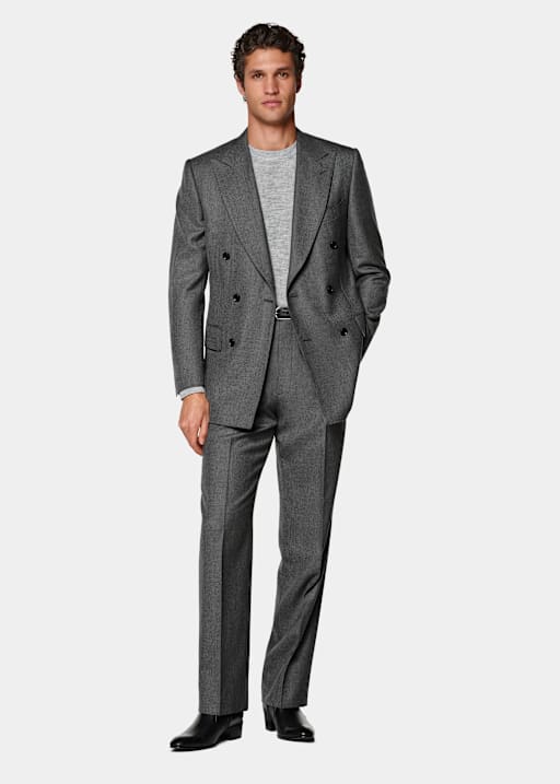 Mid Grey Tailored Fit Milano Suit