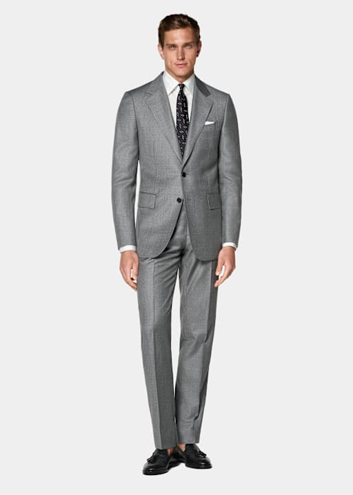 Traje Milano Tailored Fit gris intermedio