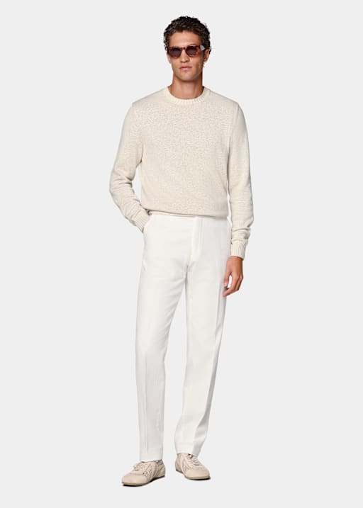 Off-White Slim Leg Straight Chinos