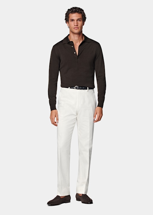 Off-White Straight Leg Trousers