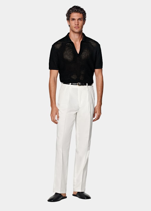 Chinos color crudo Wide Leg Straight