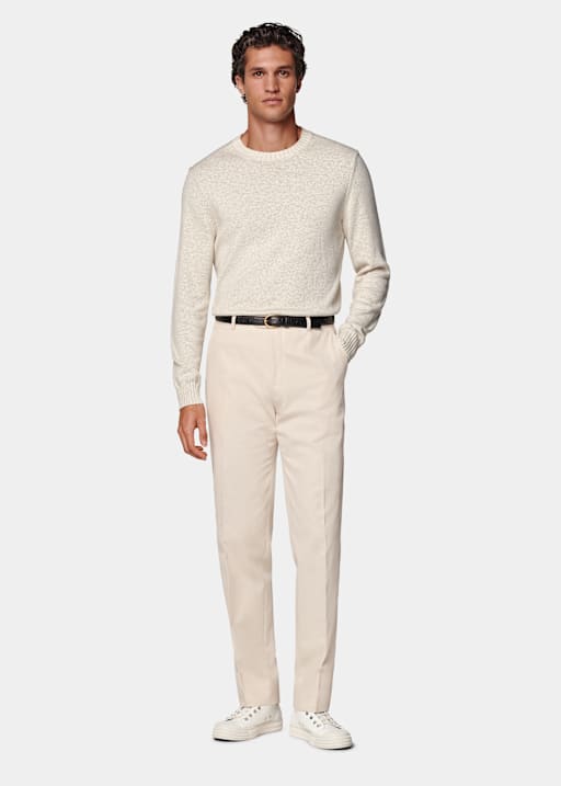 Pantalon Straight Leg sable