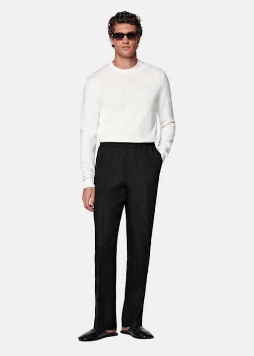 Pantalon Wide Leg Straight noir
