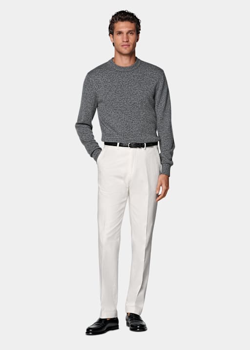 Off-White Slim Leg Straight Chinos