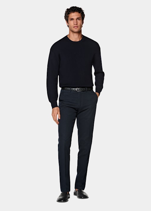 Chinos azul marino Slim Leg Straight
