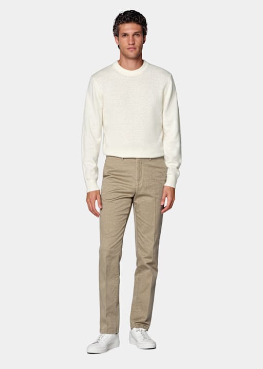 Light Brown Slim Leg Chinos