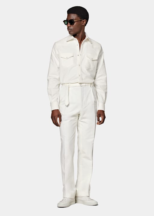  Off-White Belted Sortino Pants