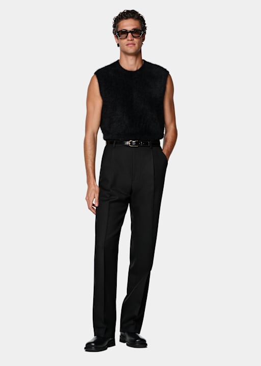 Black Wide Leg Trousers