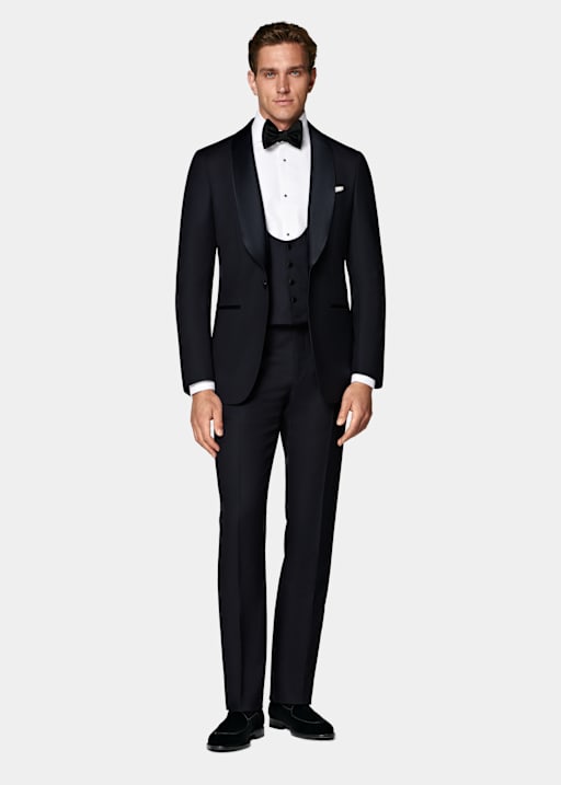 Navy Tuxedo Waistcoat