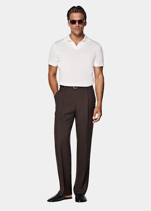 Off-White Buttonless Polo