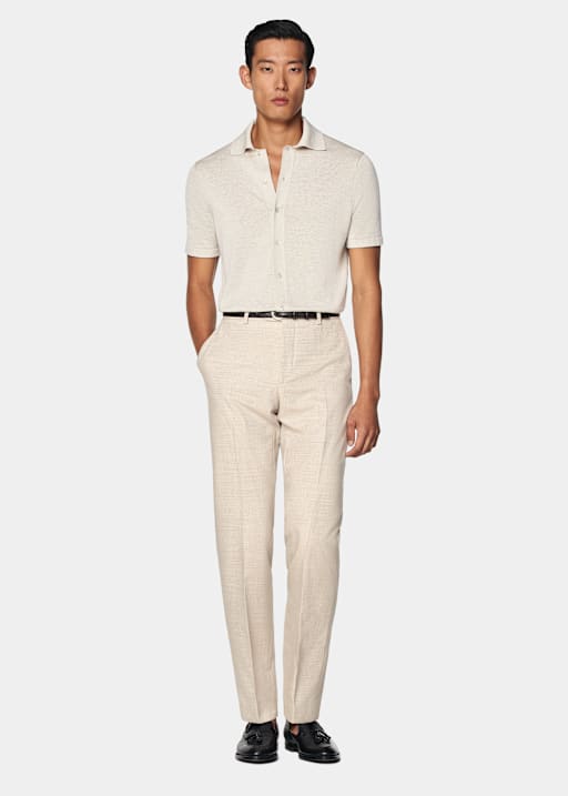 Sand Polo Cardigan