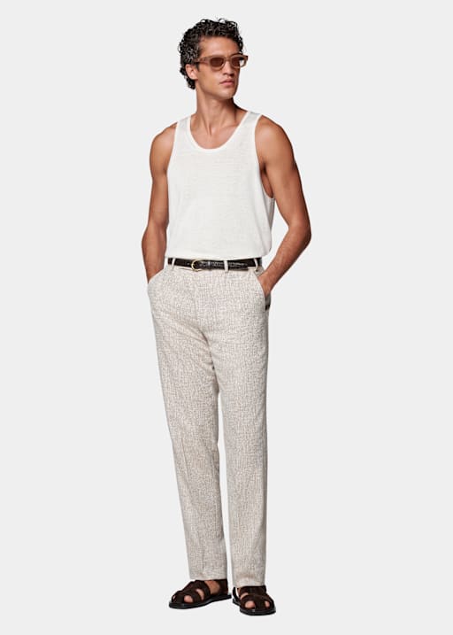 Off-White Knitted Tank Top