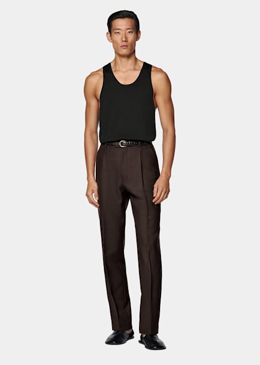 Black Knitted Tank Top