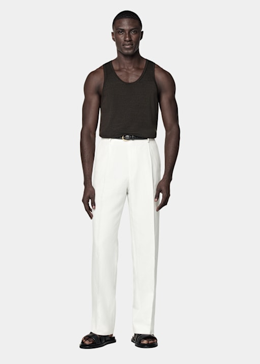 Dark Brown Knitted Tank Top