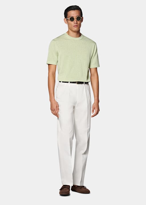 Light Green Short Sleeve Crewneck