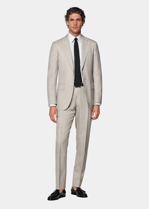 Light Brown Custom Made Suit