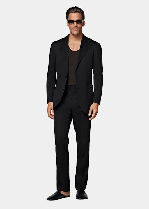 Roma Anzug schwarz Relaxed Fit
