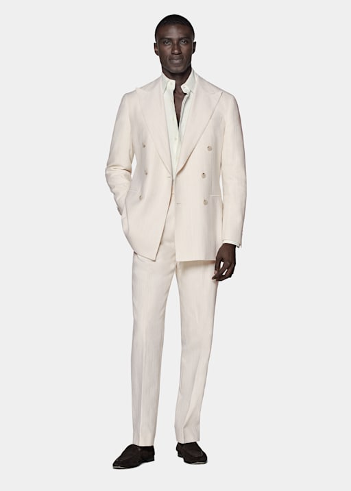 Off-White Striped Havana Suit