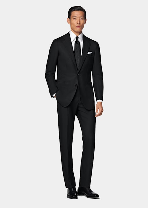 Black Tailored Fit Havana Suit