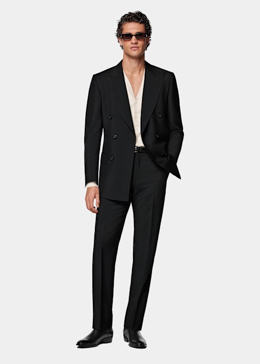 Traje Milano negro corte Tailored