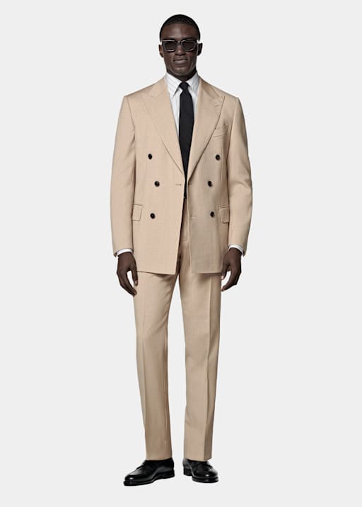 Mid Brown Tailored Fit Milano Suit