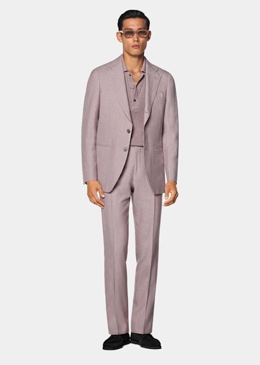Traje Havana morado corte Tailored