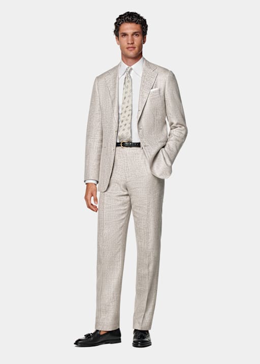 Traje Havana gris topo claro corte Tailored