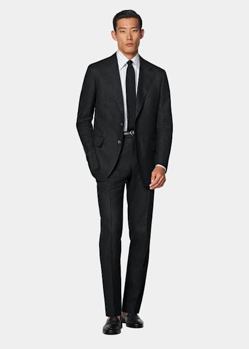 Black Tailored Fit Milano Suit