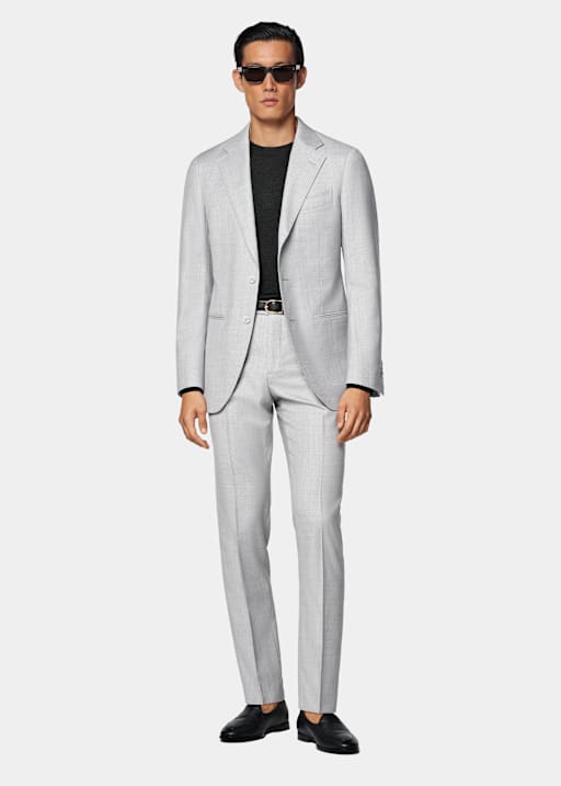 Light Grey Perennial Tailored Fit Havana Suit
