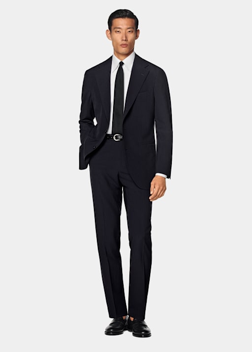 Navy Relaxed Fit Roma Suit