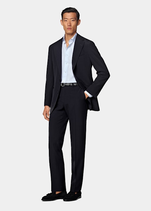 Navy Relaxed Fit Roma Suit