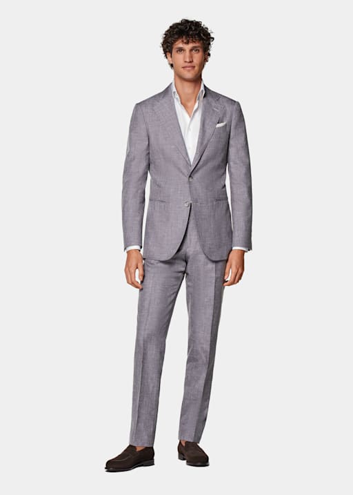 Traje Havana morado corte Tailored