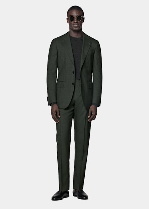 Dark Green Perennial Tailored Fit Havana Suit