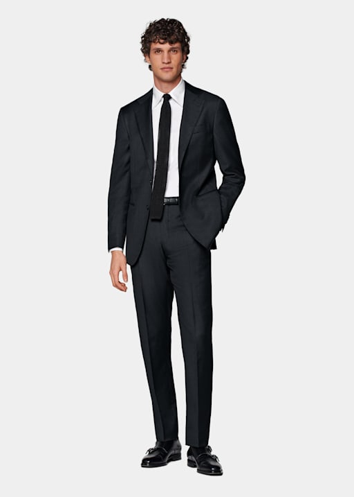 Dark Grey Perennial Tailored Fit Havana Suit