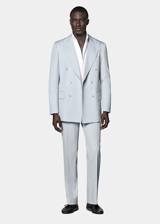 Traje Milano azul claro corte Tailored