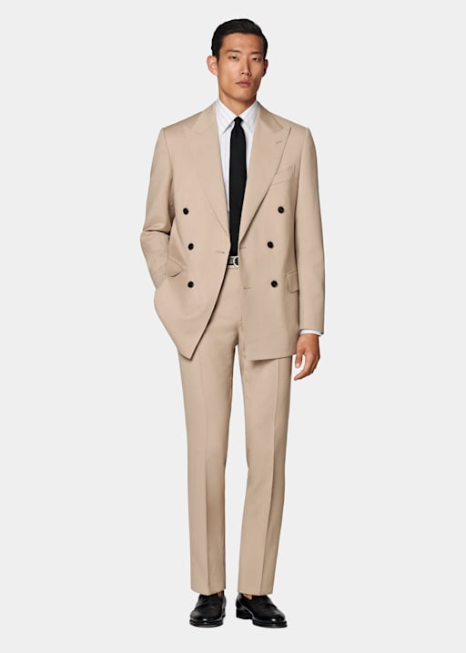 Mid Brown Tailored Fit Milano Suit