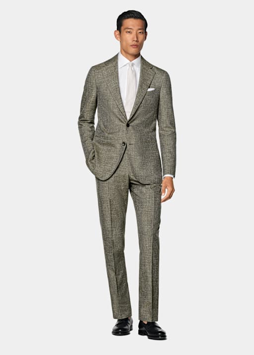Abito Havana verde chiaro tailored fit