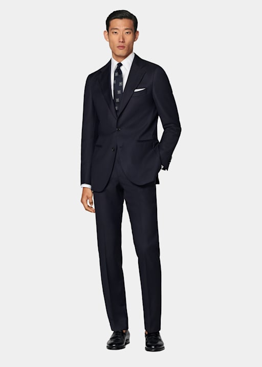 Navy Perennial Tailored Fit Havana Suit