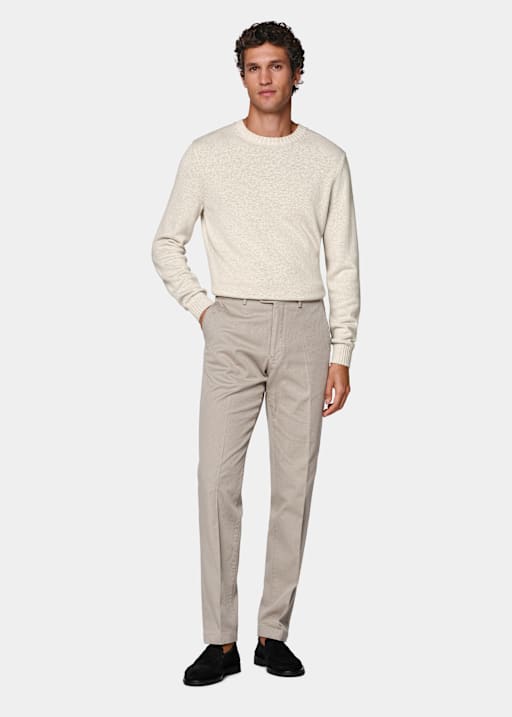 Chino taupe Slim Leg Straight