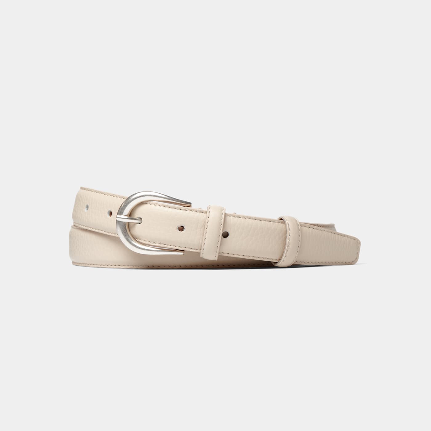 Suitsupply Off-white Belt In Neutral