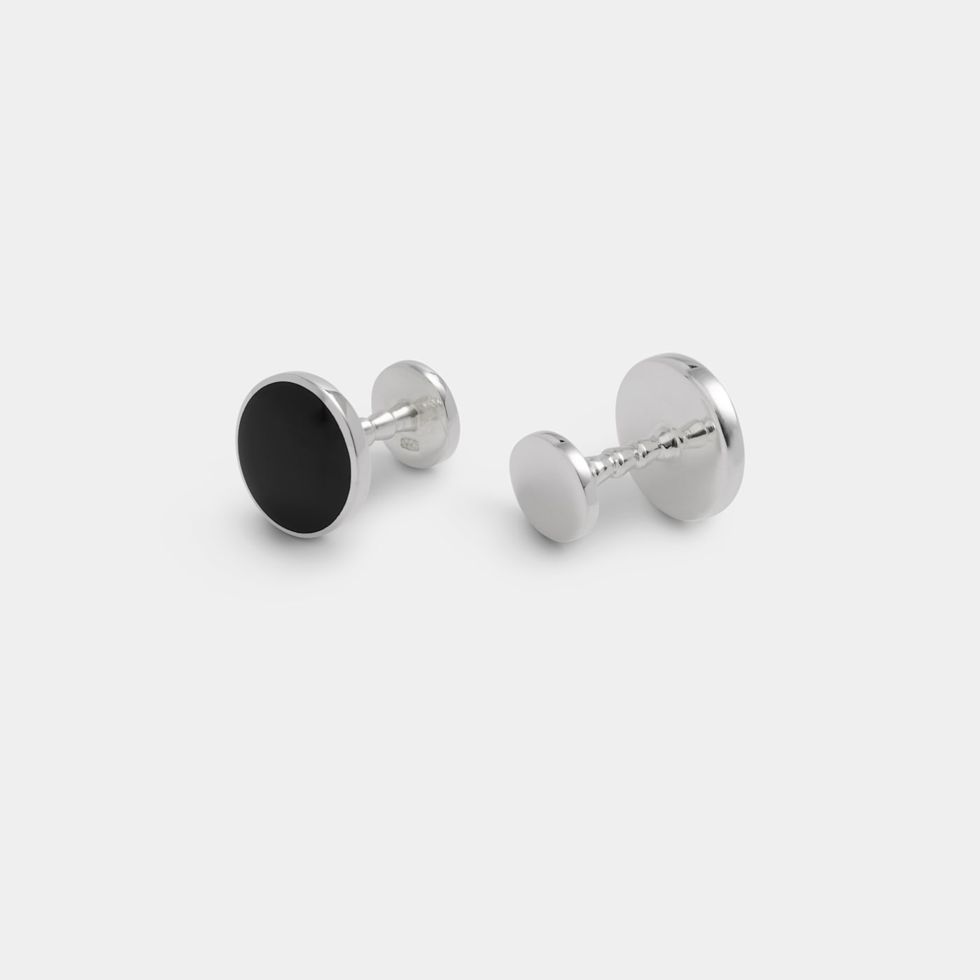 Suitsupply Silver Round Cufflinks