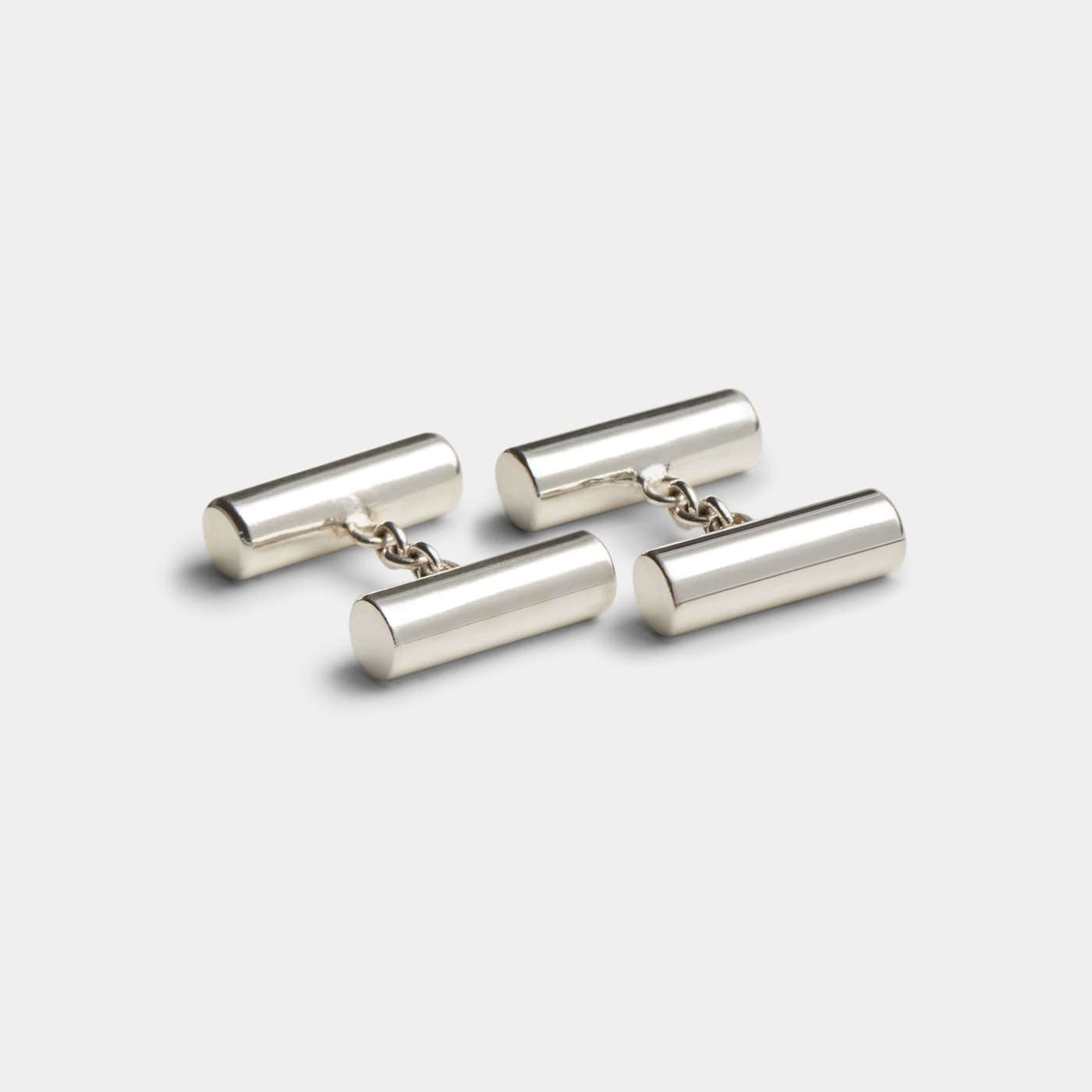 Suitsupply Silver Round Cufflinks
