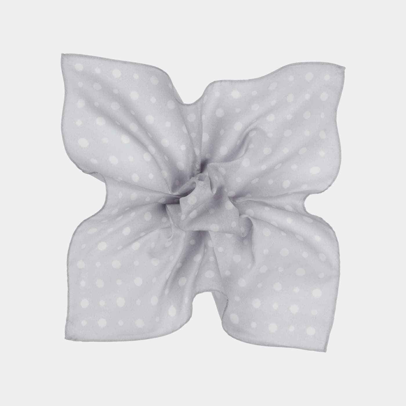 Suitsupply Grey Graphic Pocket Square