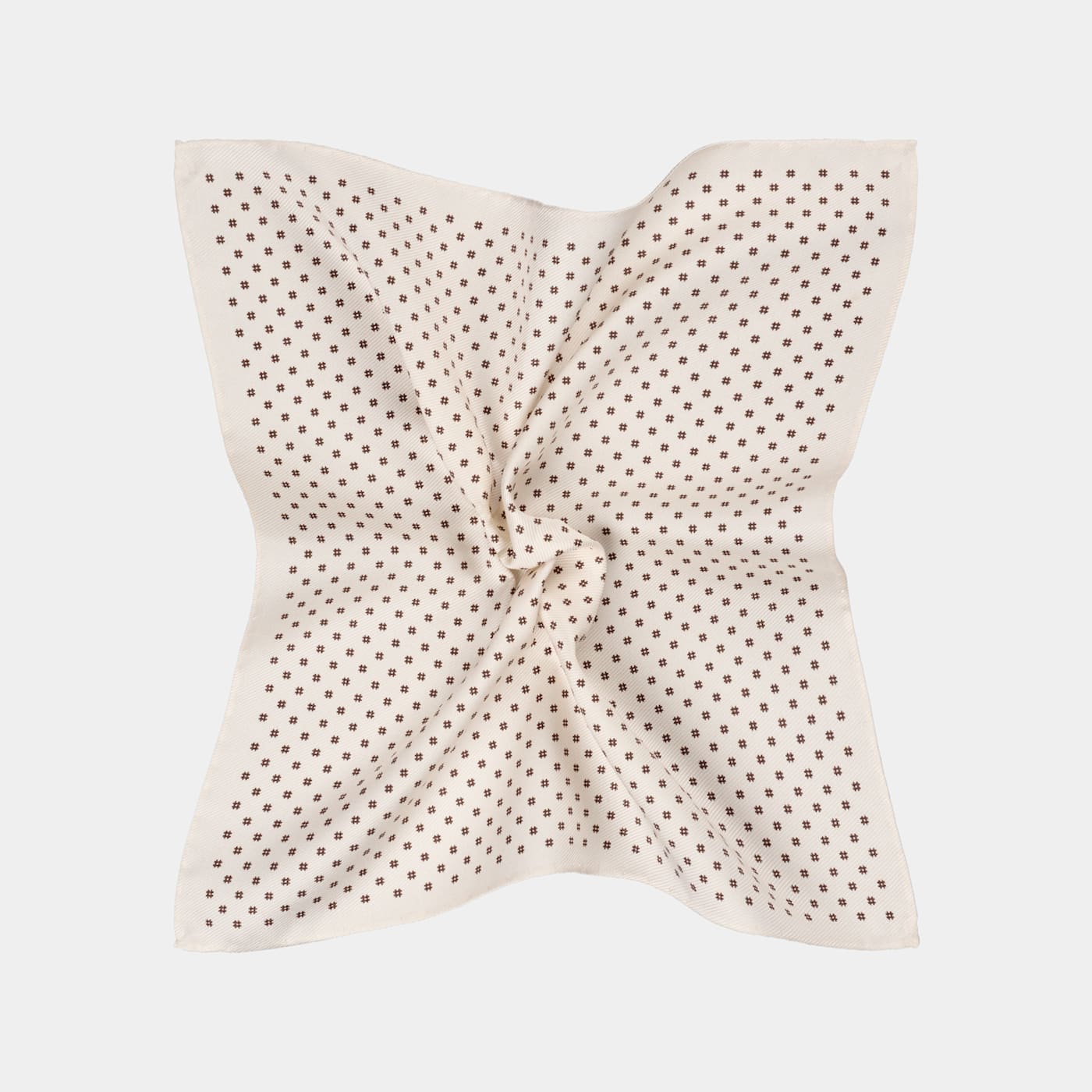 Suitsupply Off-white Flower Pocket Square In Neutral