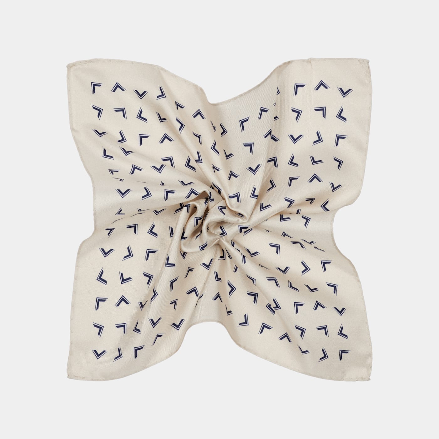 Suitsupply Off-white Graphic Pocket Square