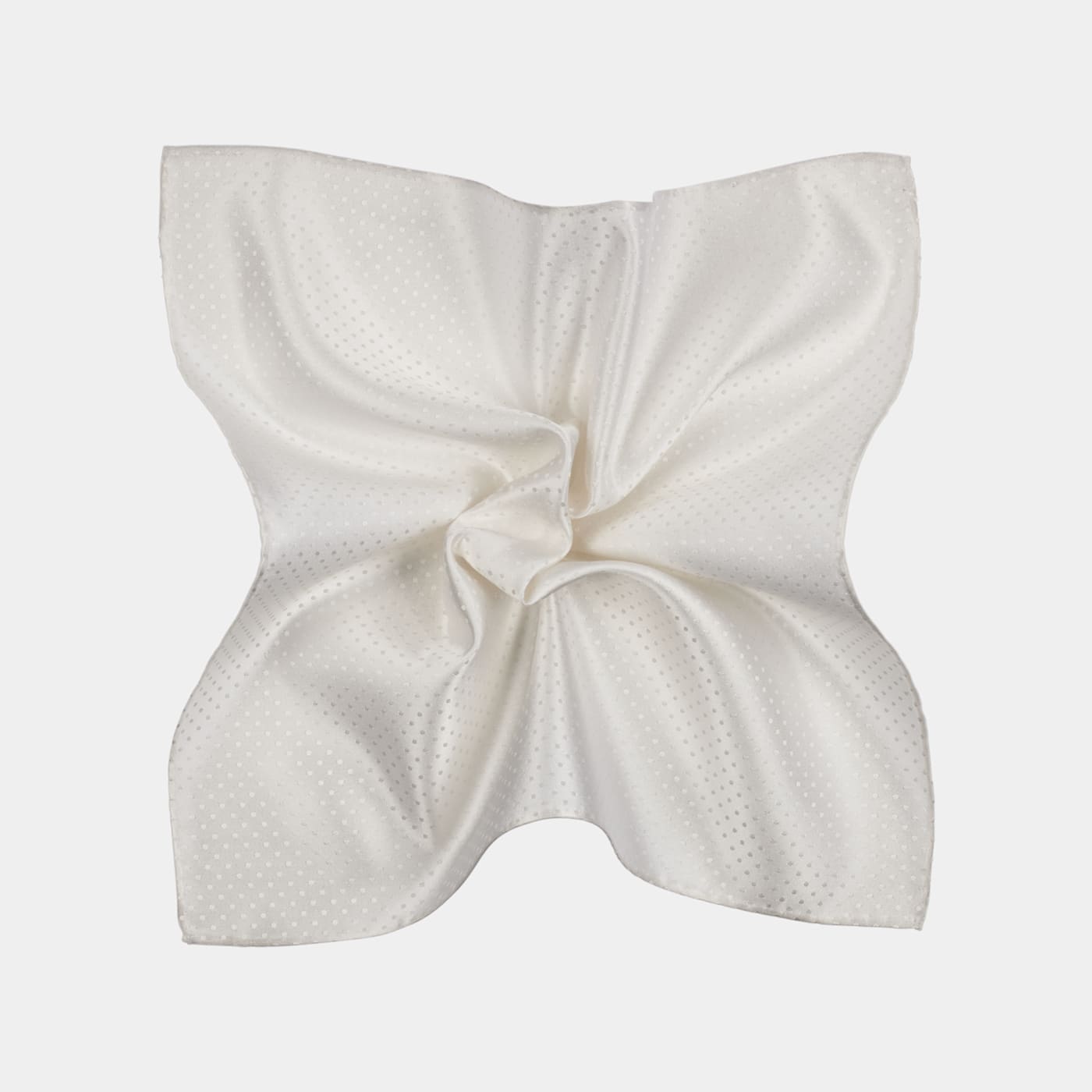 Suitsupply Pochette De Costume Blanche à Pois