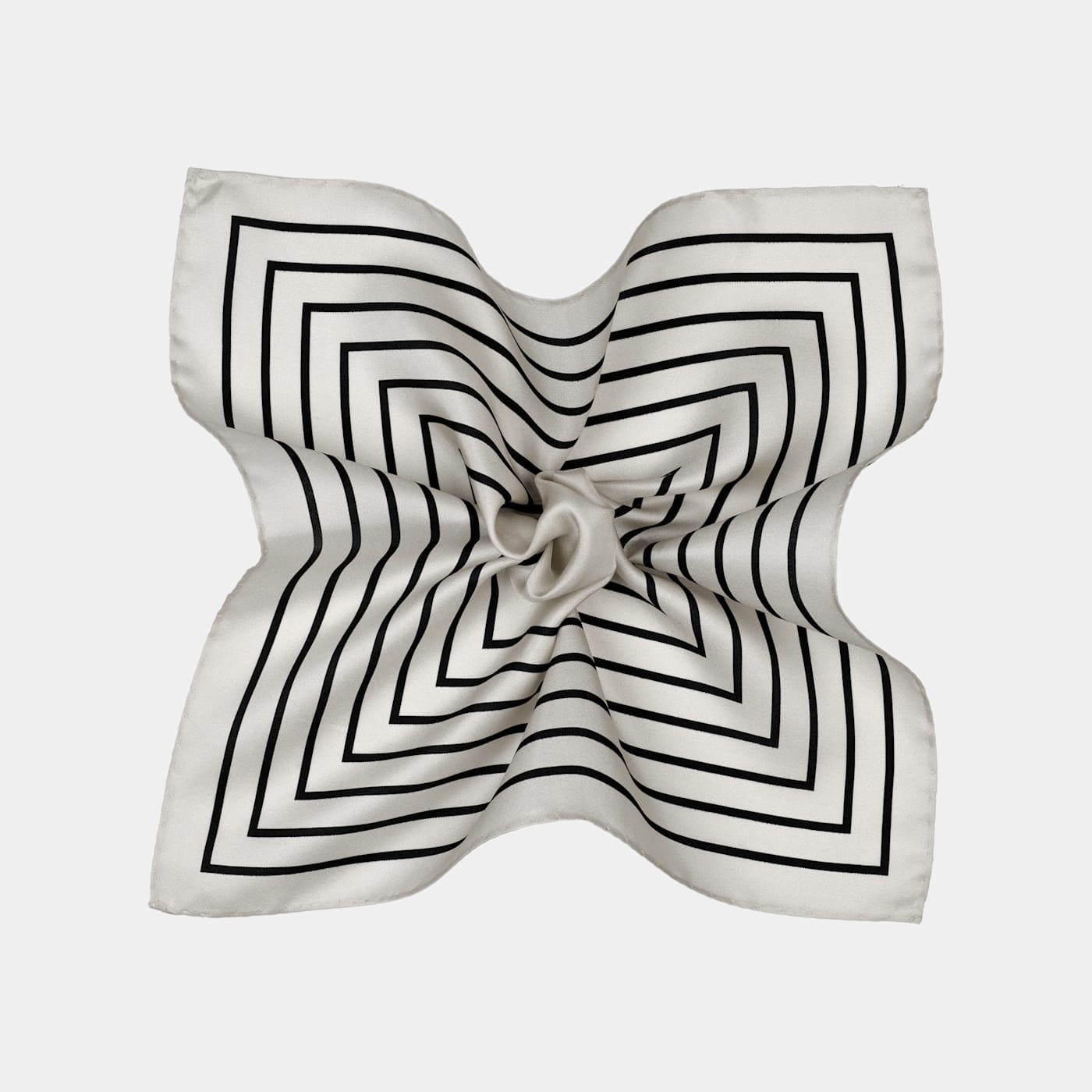 Suitsupply Sand Striped Pocket Square
