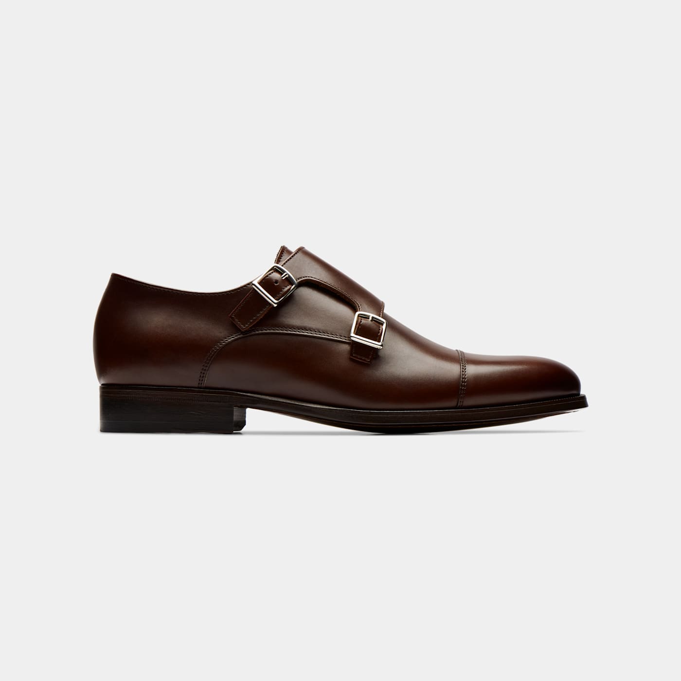 Suitsupply Brown Double Monk Strap